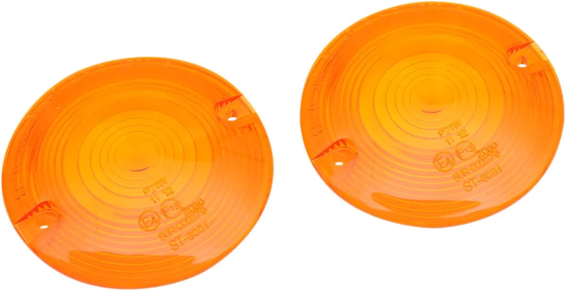 Drag Specialties Amber Turn Signal Lenses