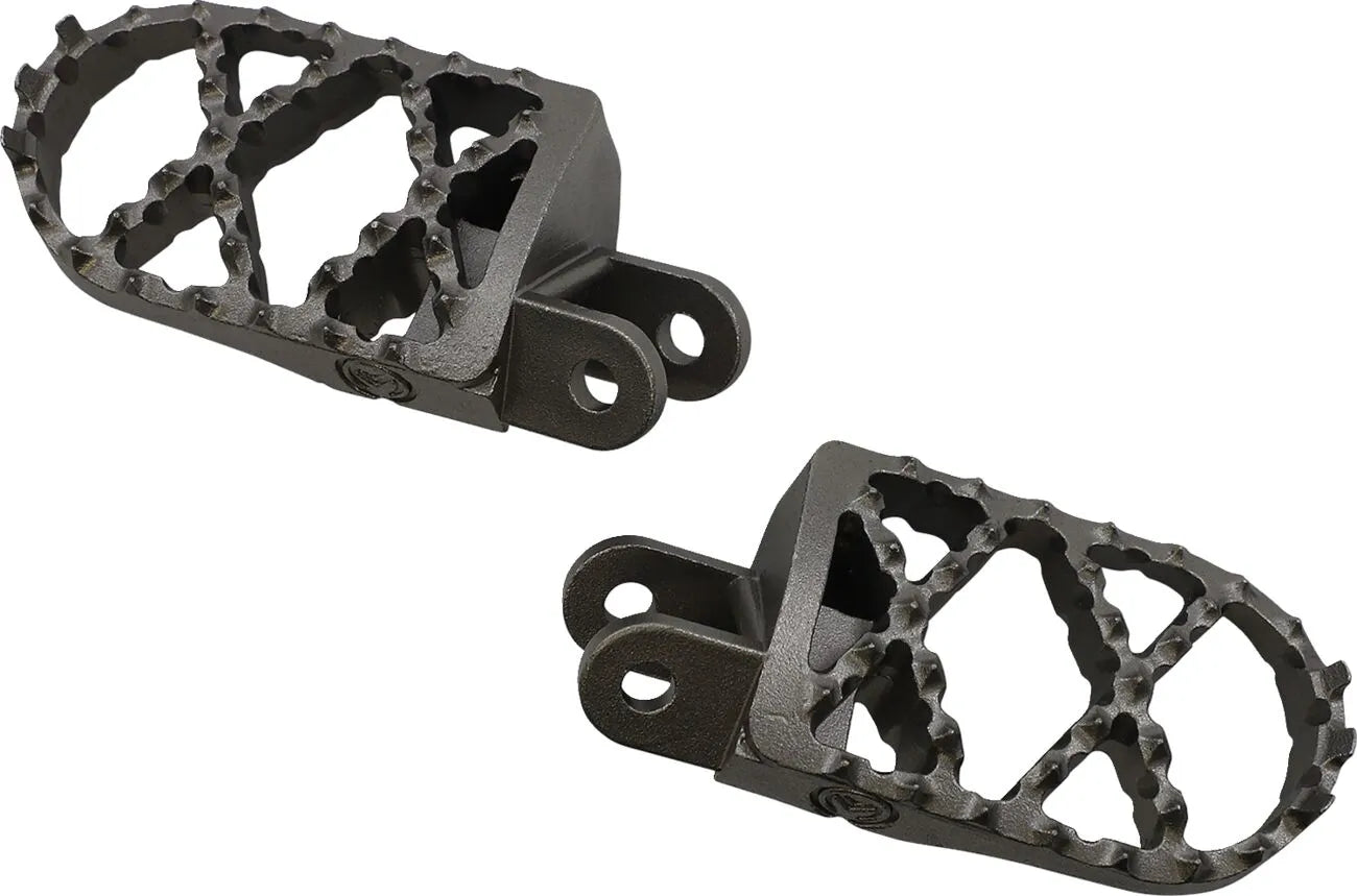 Moose Offroad Pro Foot Pegs - Stainless Steel