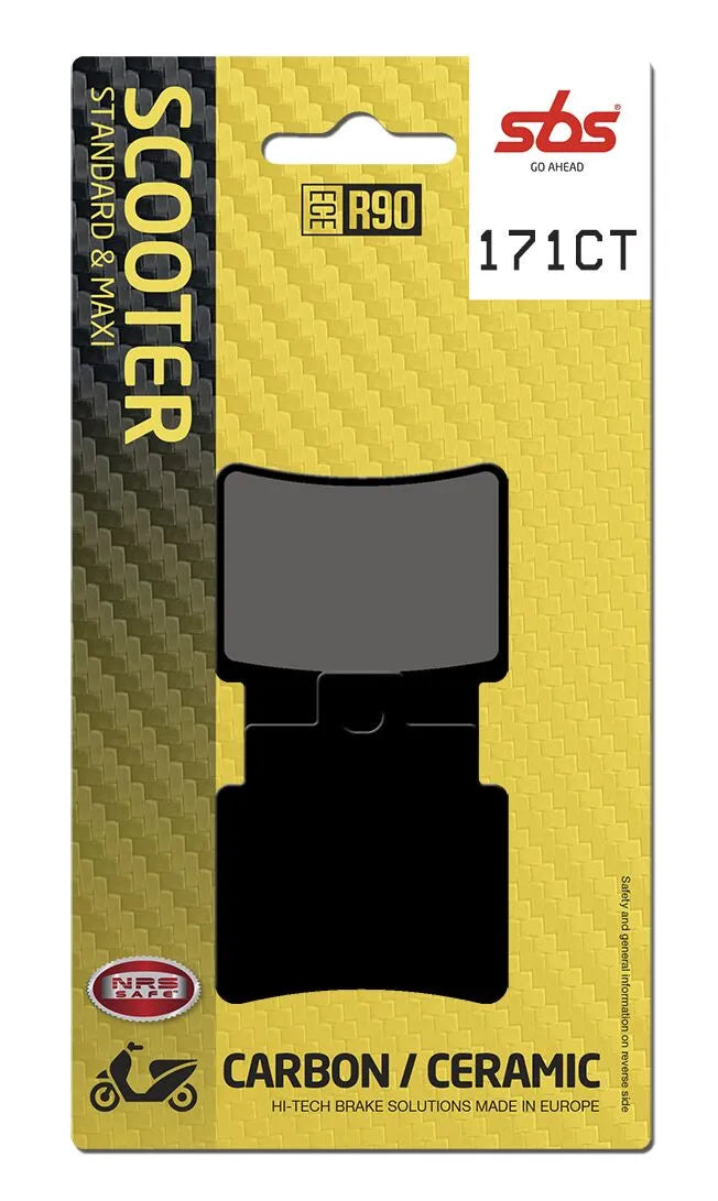 Sbs Ct Scooter Carbon Tech Organic Brake Pads - Front