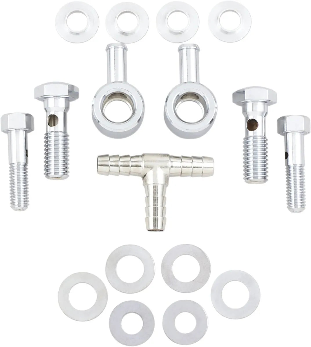 Drag Specialties Chrome Air Cleaner Breather Kit for Harley