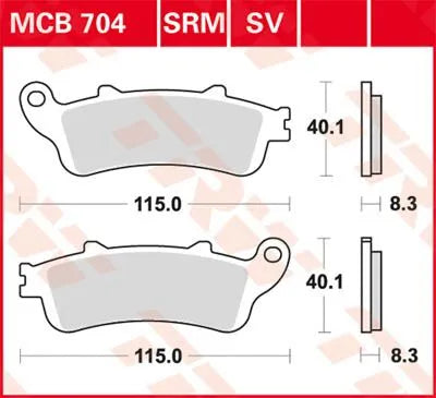 Trw All Round Sintered Metal Brake Pads - Front