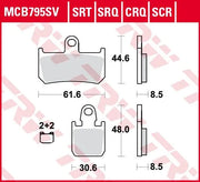 Trw Srt Series Sintered Front Brake Pads - Front