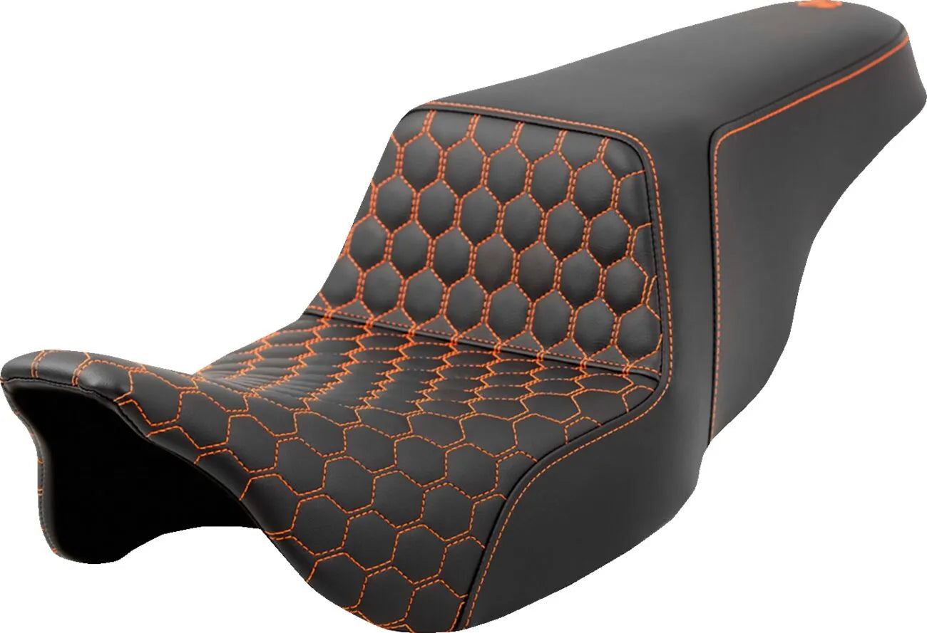 Saddlemen Honeycomb Step-up Seat - For Harley Davidson