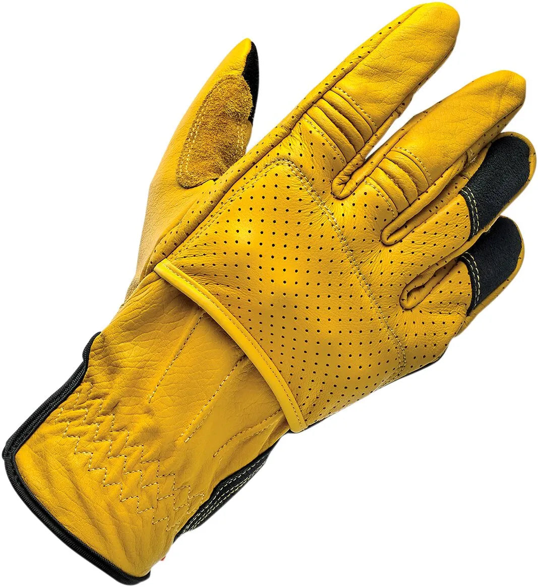 Biltwell Borrego Gloves - Black/Gold