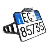 Heinz Bikes License Plate Side Mount For 3/4" Axles