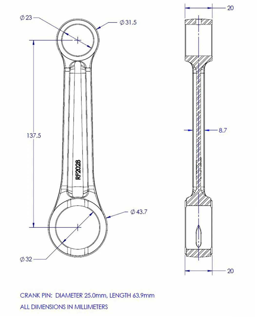 Vintco Connecting Rod Kit