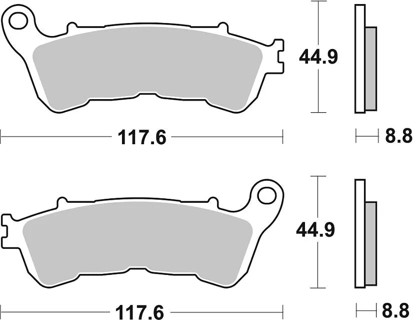 Sbs Hf Street Ceramic Brake Pads - Front & Rear