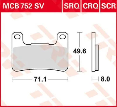 Trw Crq Series Carbon Race Brake Pads - Front