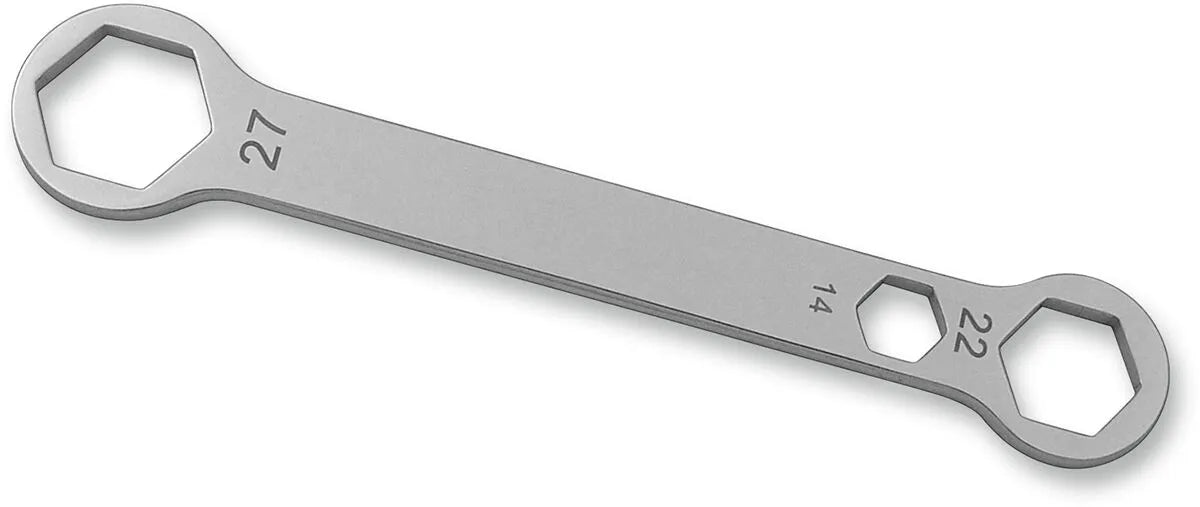 Cruztools Combo Axle Wrench 14mm 22mm 27mm Chrome