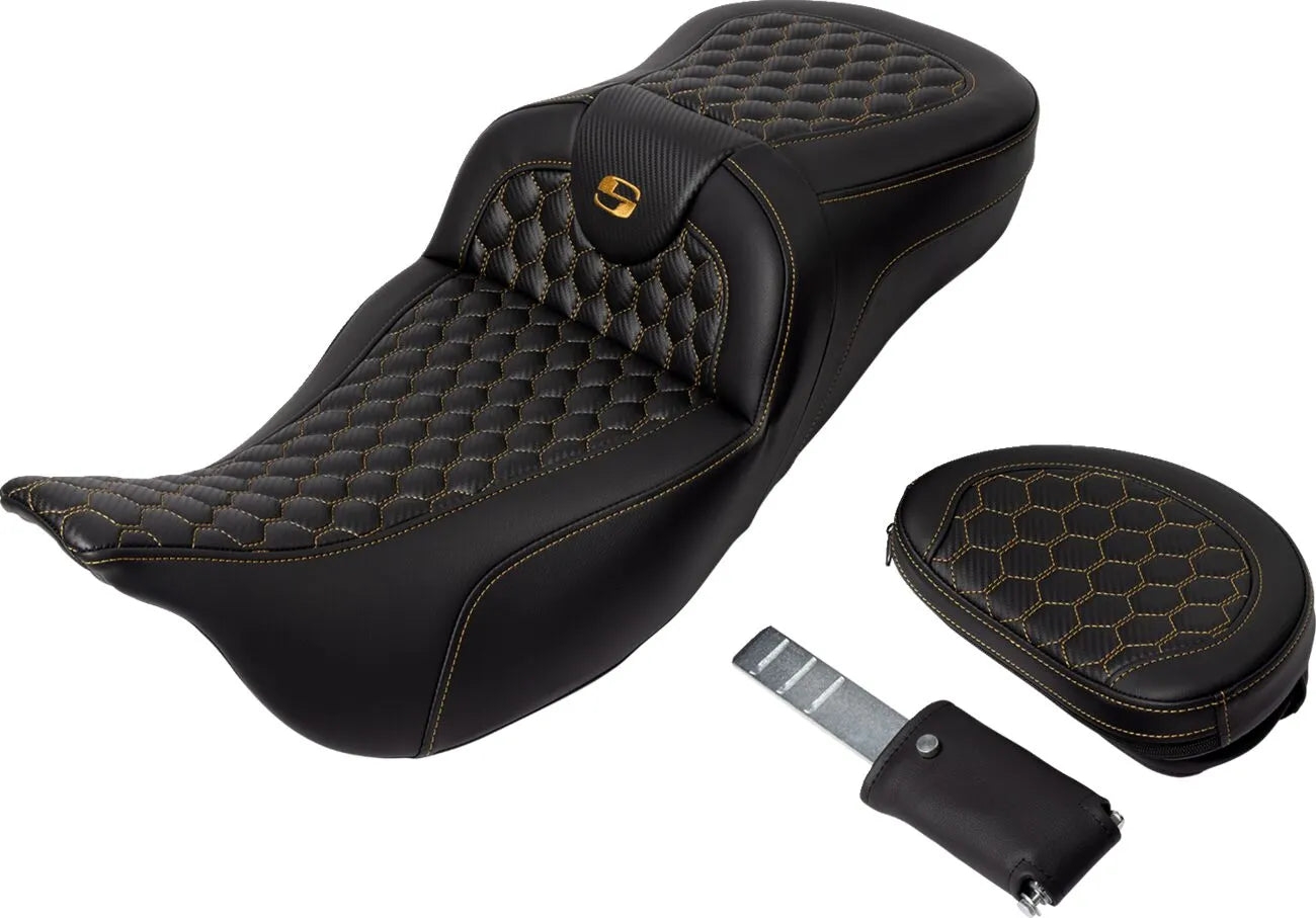Saddlemen Honeycomb Roadsofa Seat - For Harley Davidson
