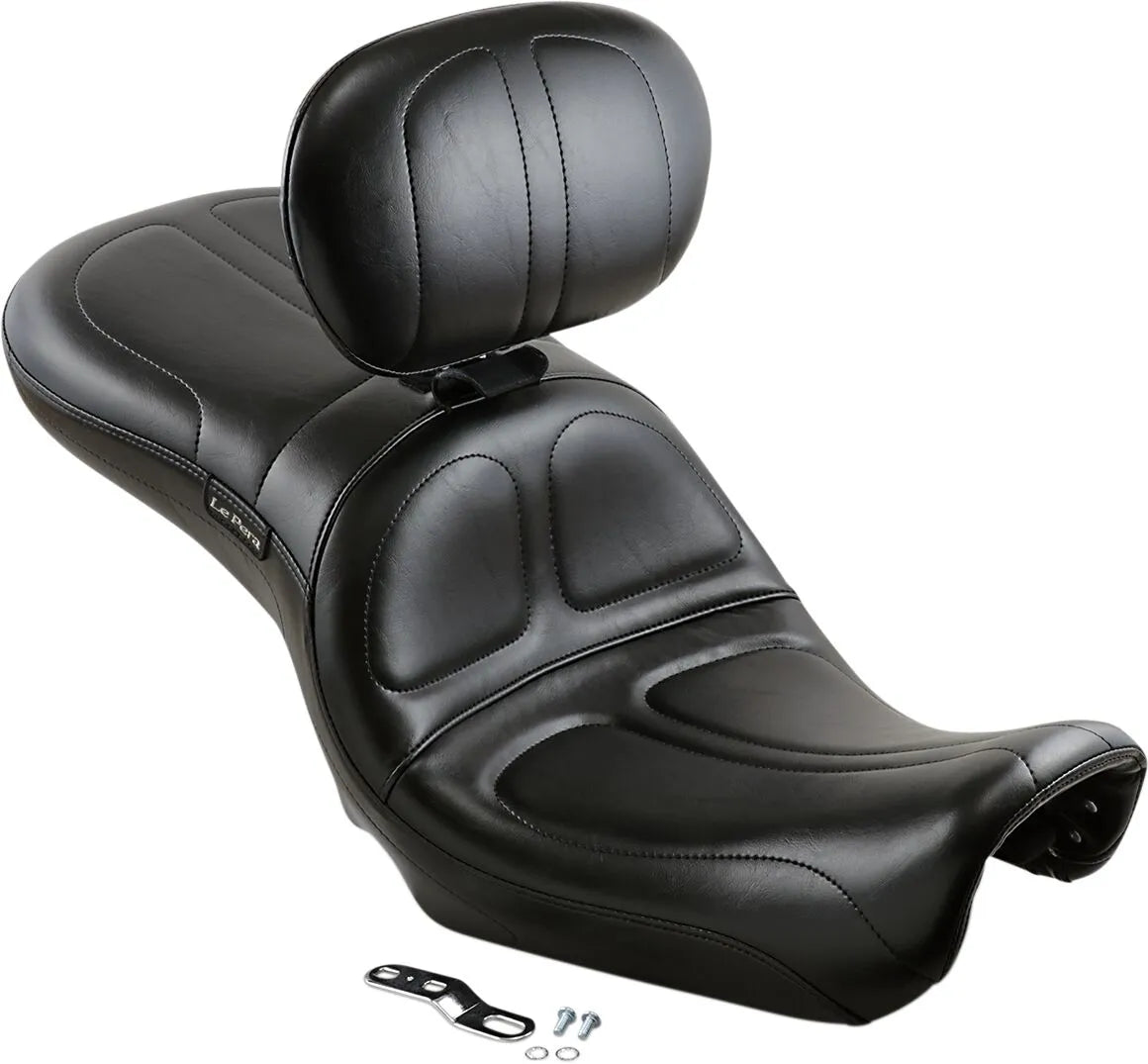 Le Pera Maverick Seat - Black Vinyl - For Harley Davidson