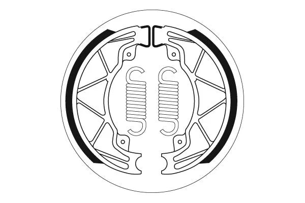 Sbs Street Brake Shoes For Scooters - Rear