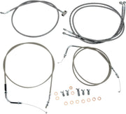 BARON Stainless Handlebar Cable/Line Kit for 18"-20" Bars