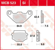 Trw Si Series Sintered Off-road Brake Pads - Front & Rear