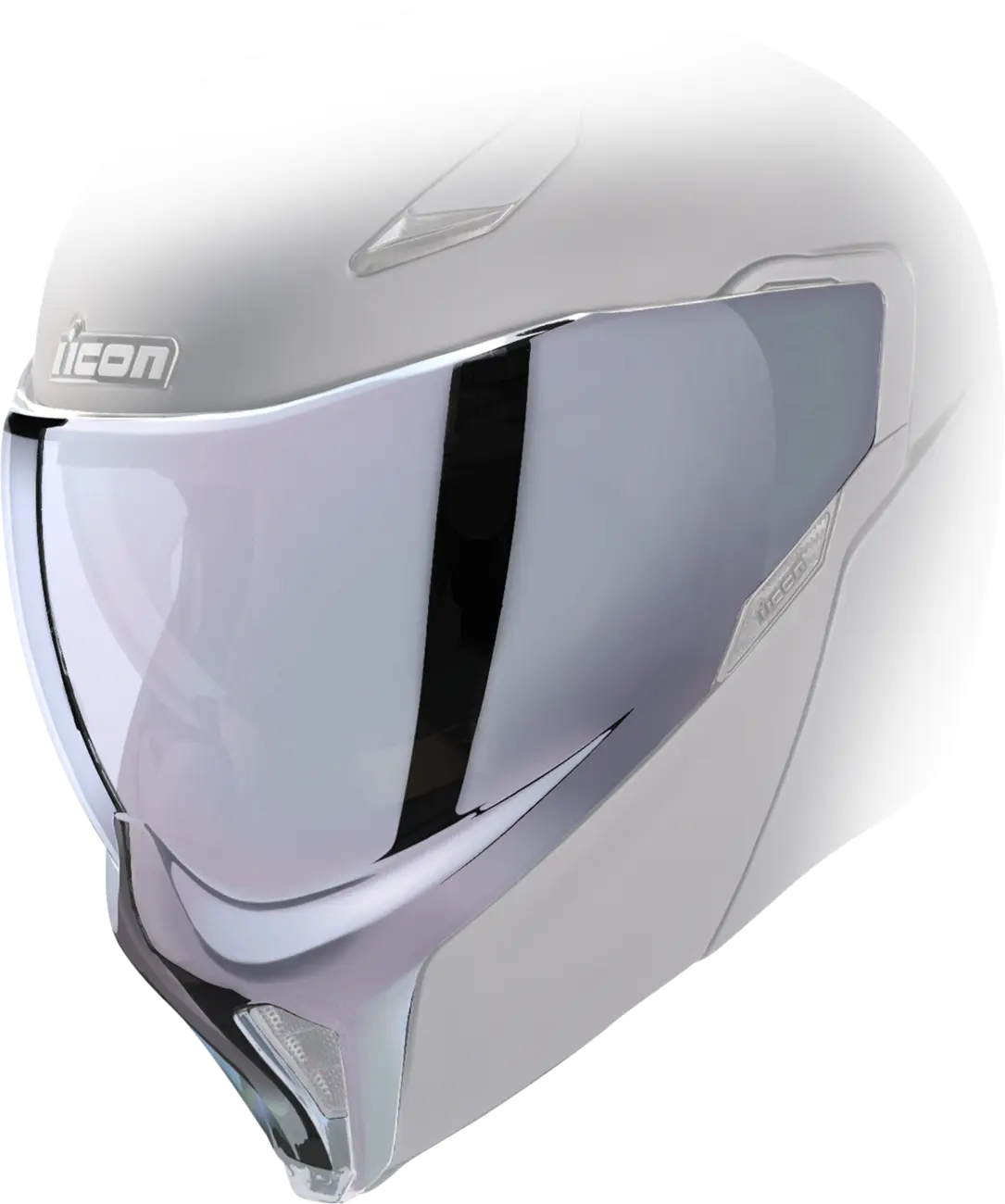 ICON Threshold Helmet Shield - Warboy Chrome