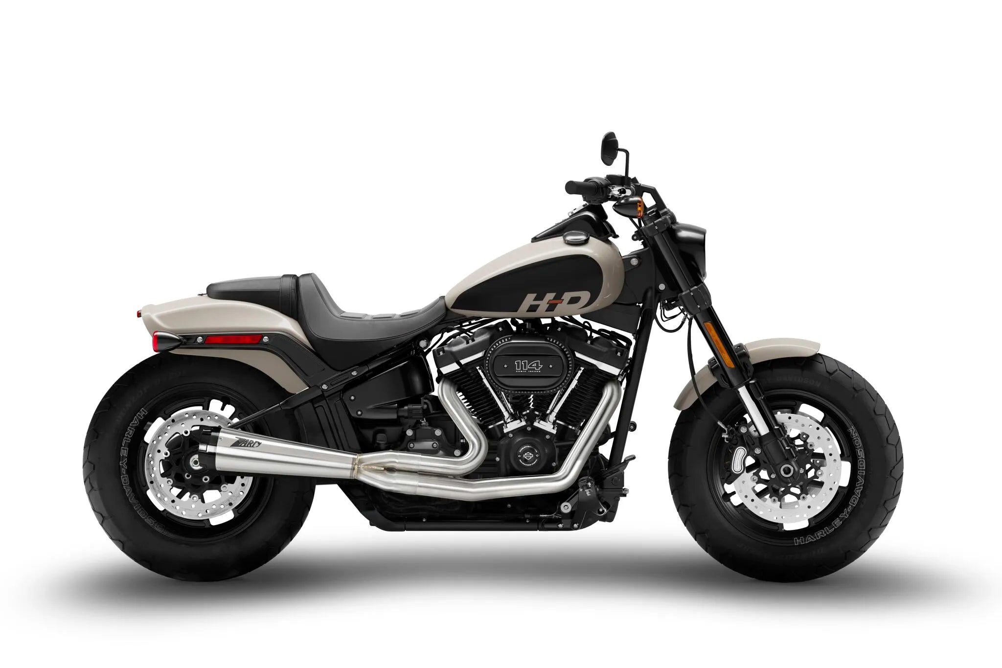 Zard 2:1 Full Exhaust System For H-d Softails - ECE Street Legal & Approved - ECE Street Legal Approved