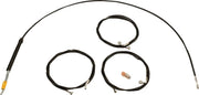 La Choppers Standard Black Vinyl Handlebar Cable Kit for Ape