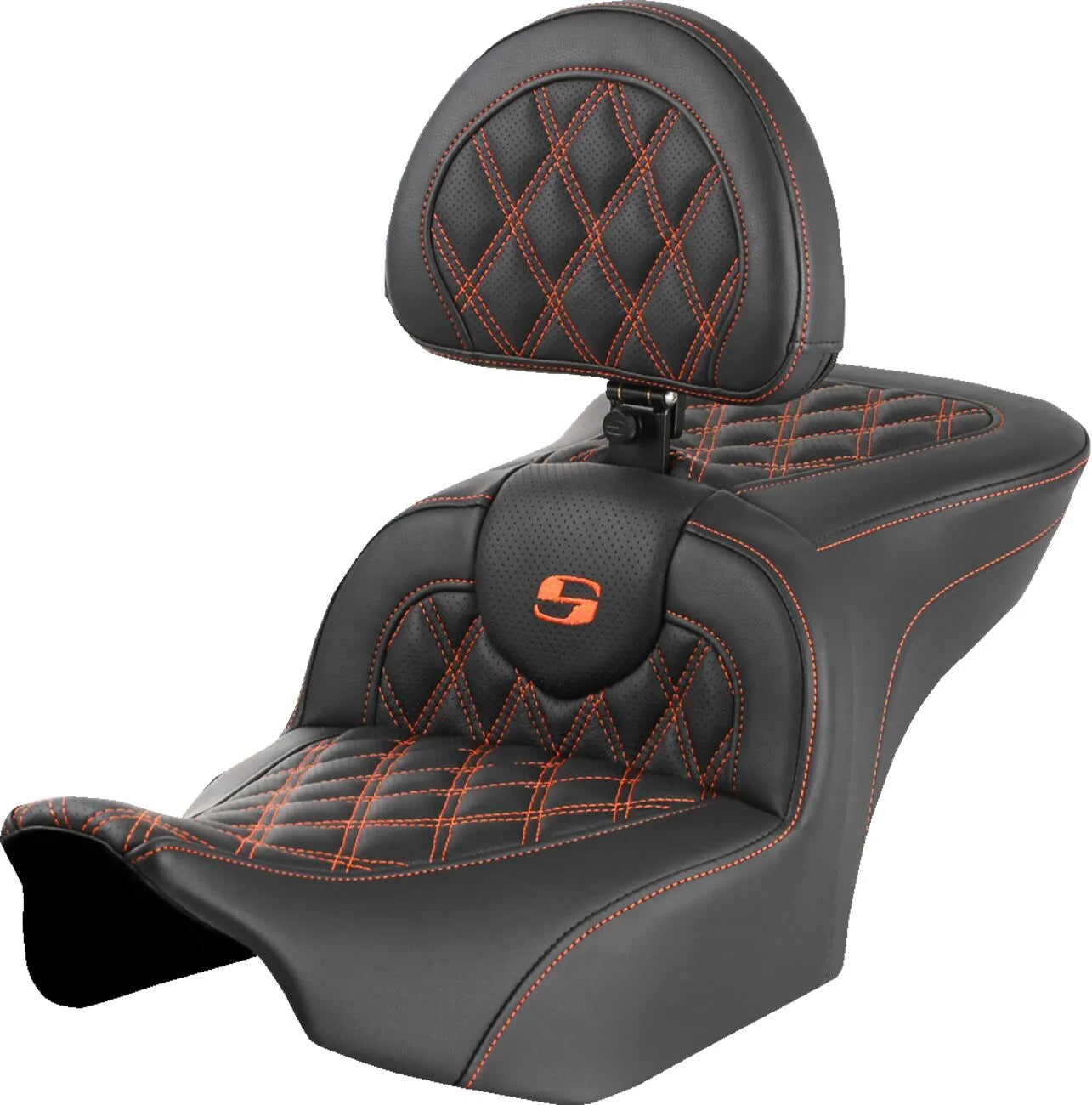 Saddlemen Roadsofa Lattice Stitch Seat - For Harley Davidson