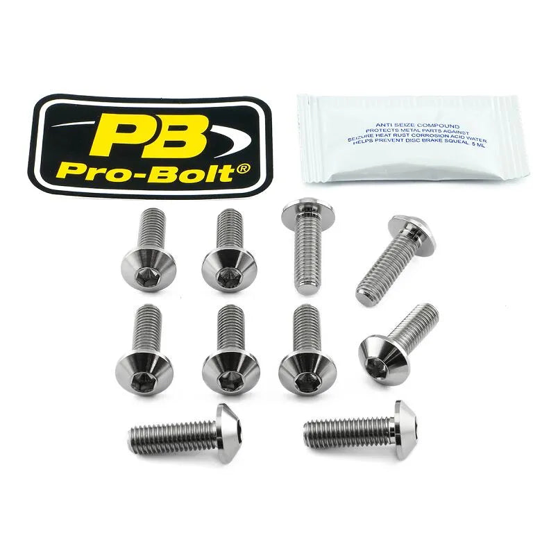 Pro Bolt Titanium Brake Rotor Mounting Bolt Kit
