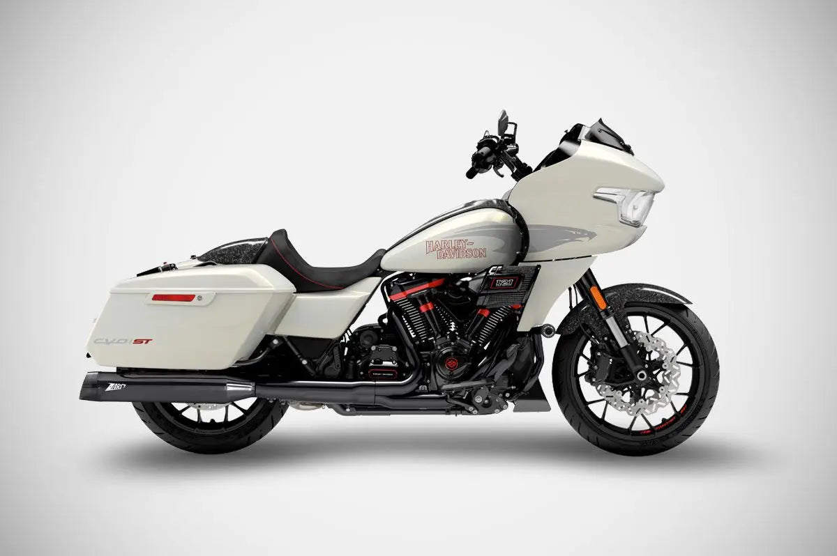 Zard 4.5" Slash-cut Slip-ons Muffler For Hd-touring E5 - ECE Street Legal Approved