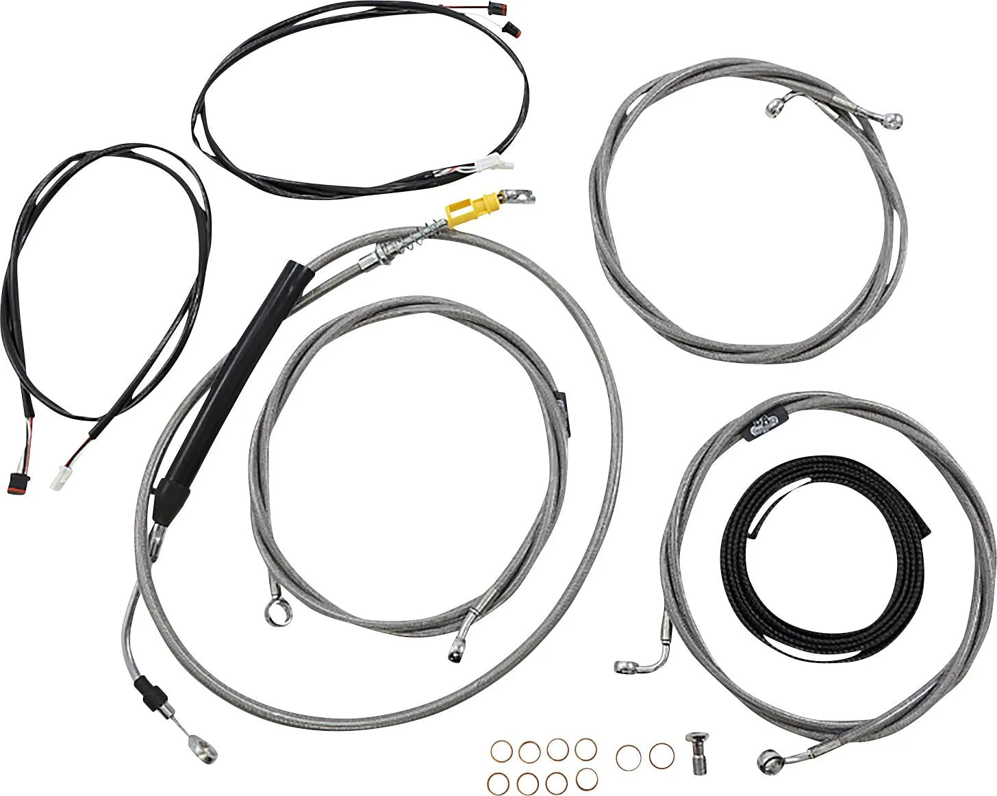 La Choppers Complete Cable Kit for 18"-20" Handlebars