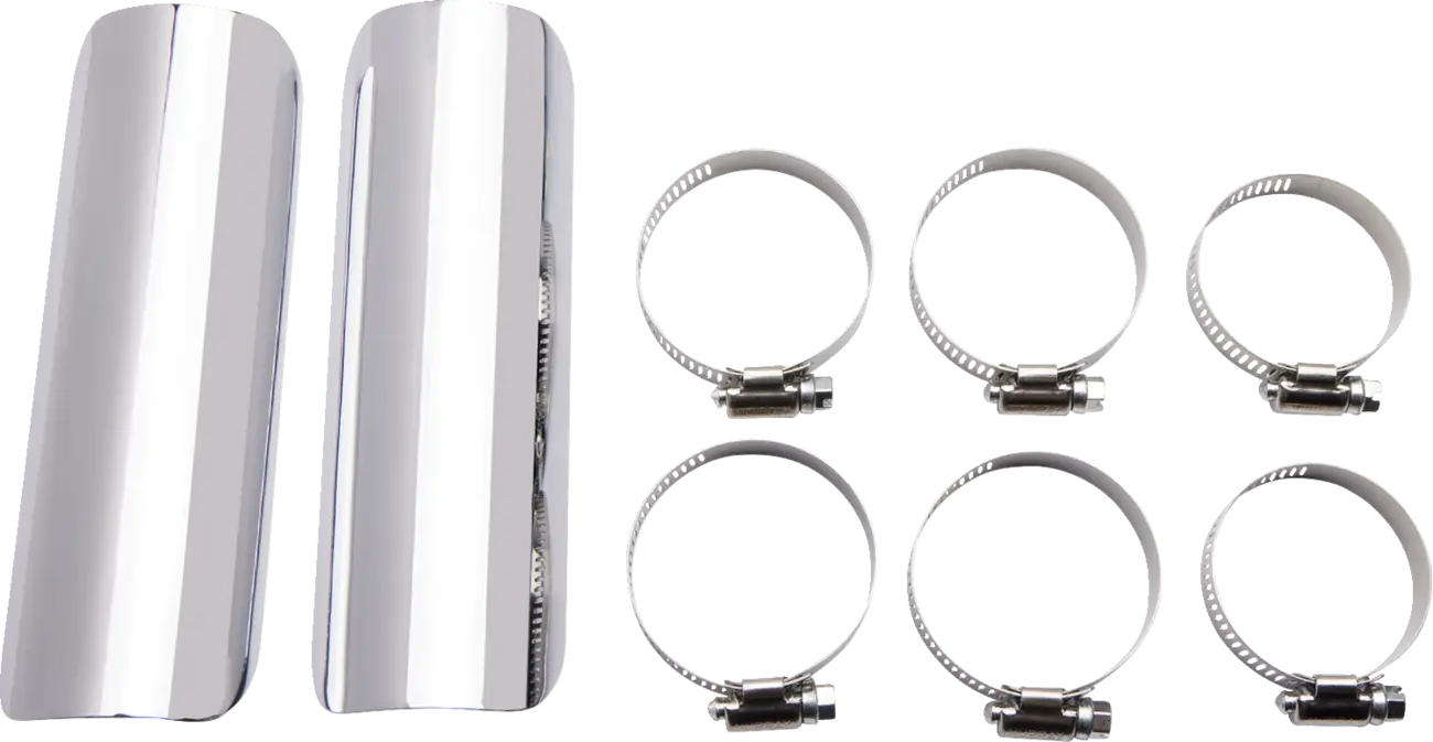 Cobra Drag Pipes Exhaust System Chrome 2-into-2