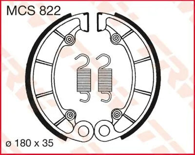 Trw Organic Brake Shoes - Superior Wet Performance - Rear