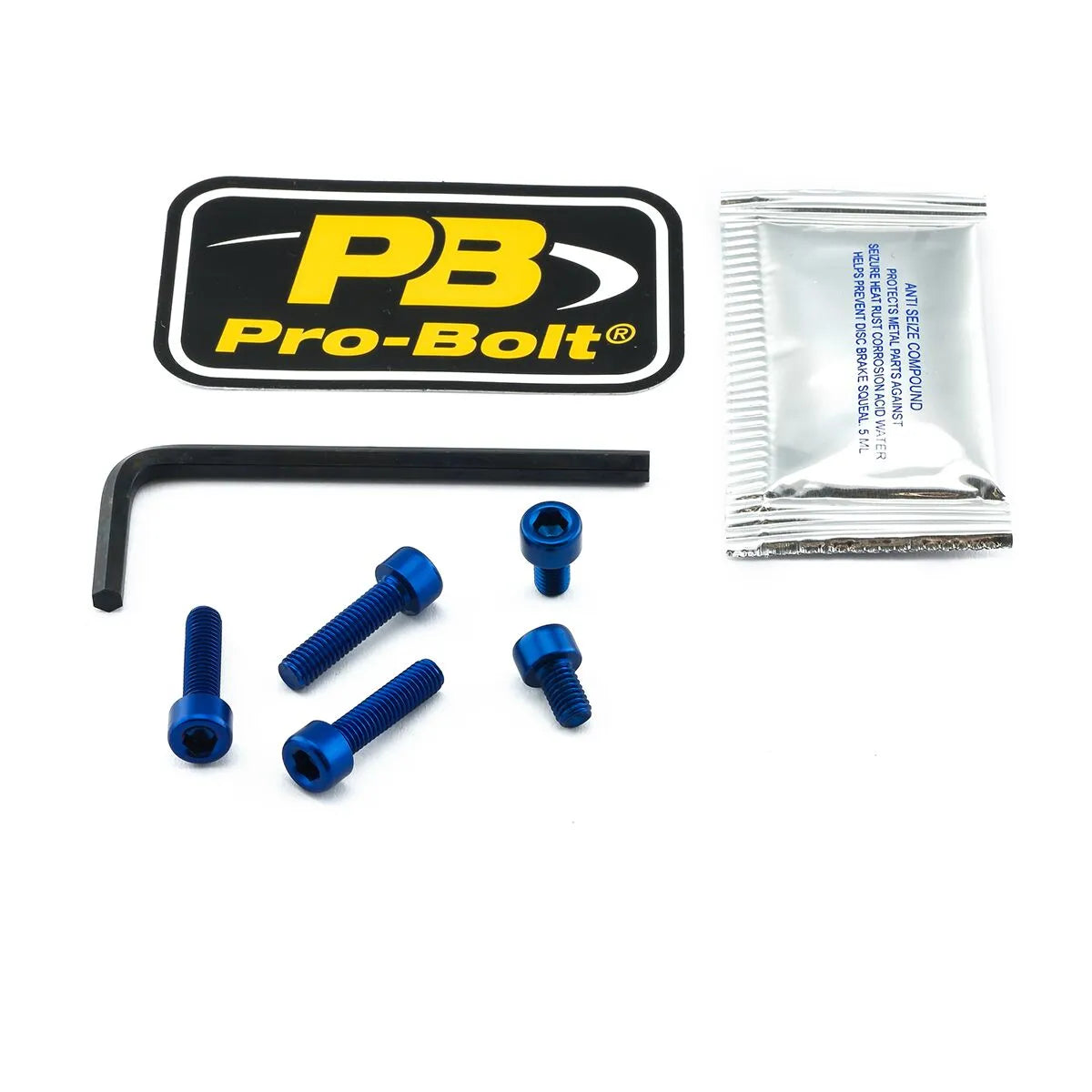 Pro Bolt Aluminium Fuel Cap Kit - Blue