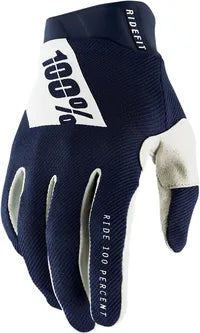 100% Ridefit Glove - Navy/White