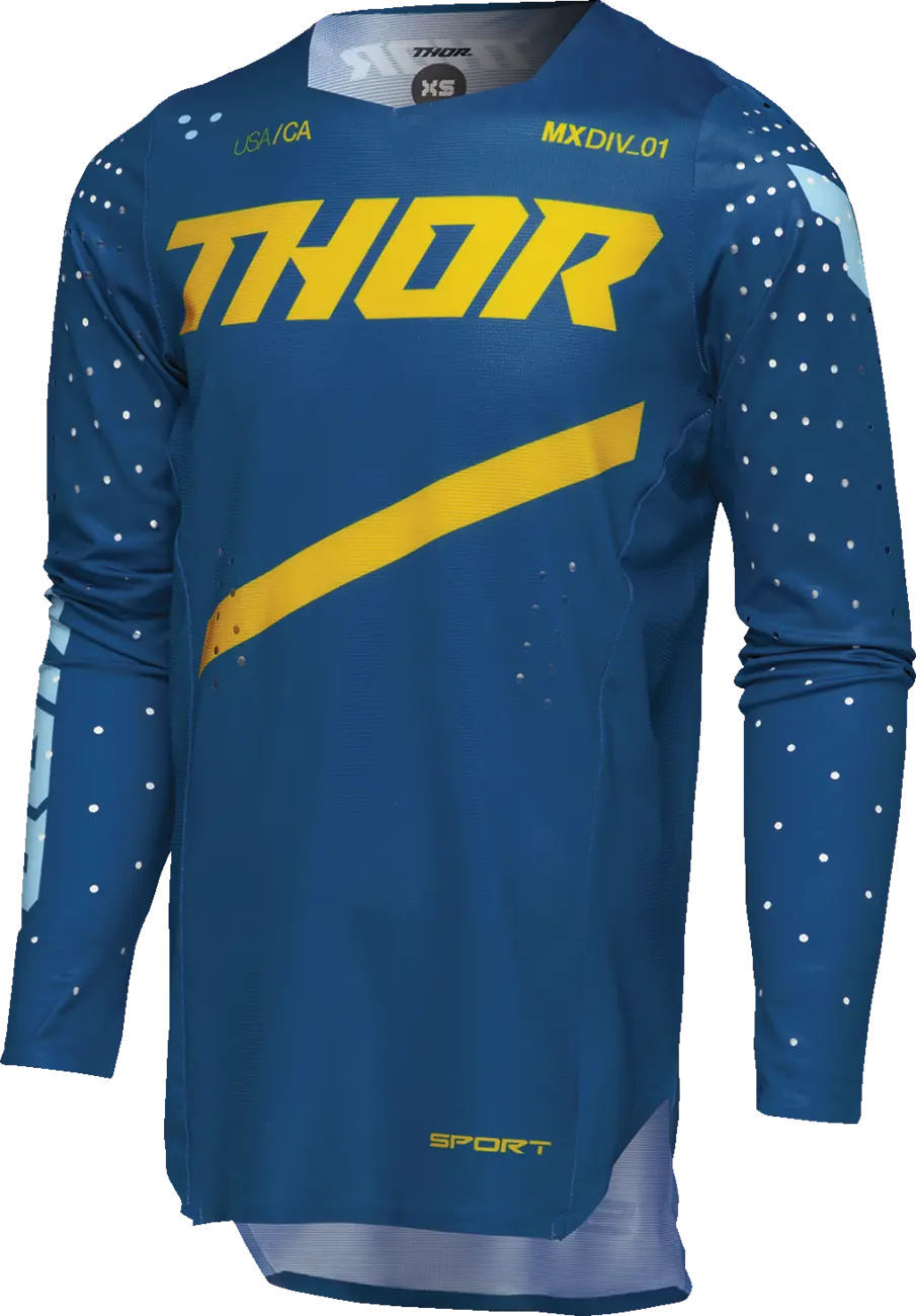Thor Youth Sportmode Brave Jersey - Blue, Yellow