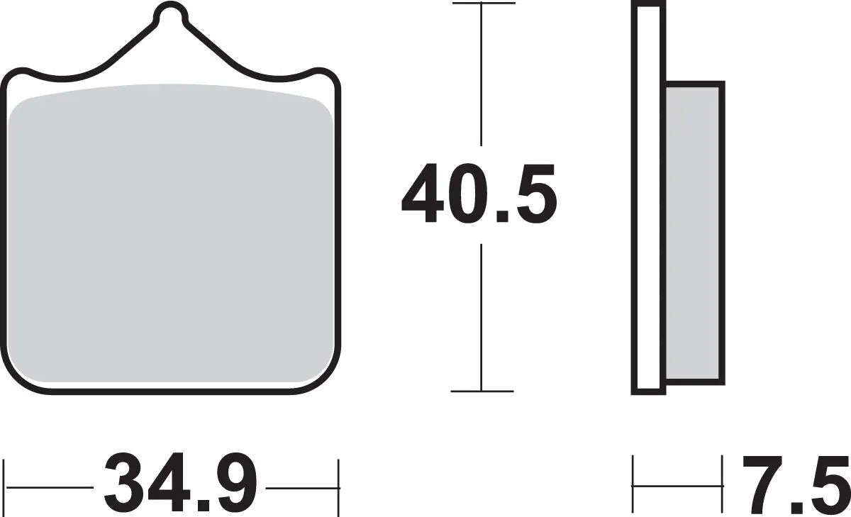 Sbs Hs Street Excel Sintered Front Brake Pads