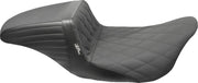 Le Pera Kickflip Seat - Black Vinyl - For Harley Davidson