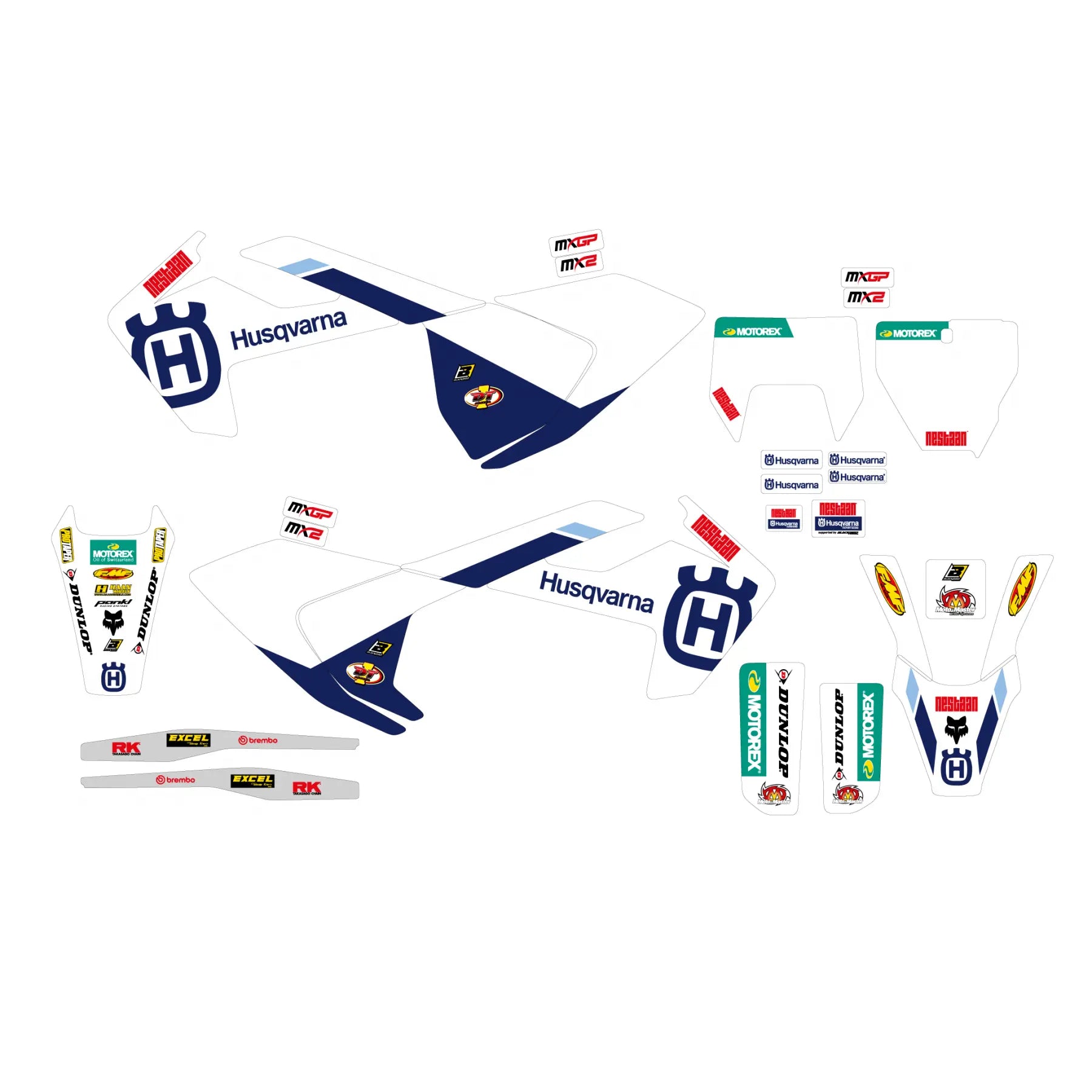 Blackbird Racing Factory Grafik Sticker Kit Complete