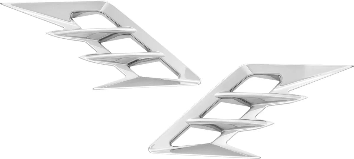 Show Chrome Front Fender Vent Filler Accent