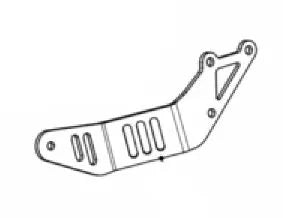 Akrapovic Exhaust Muffler Bracket