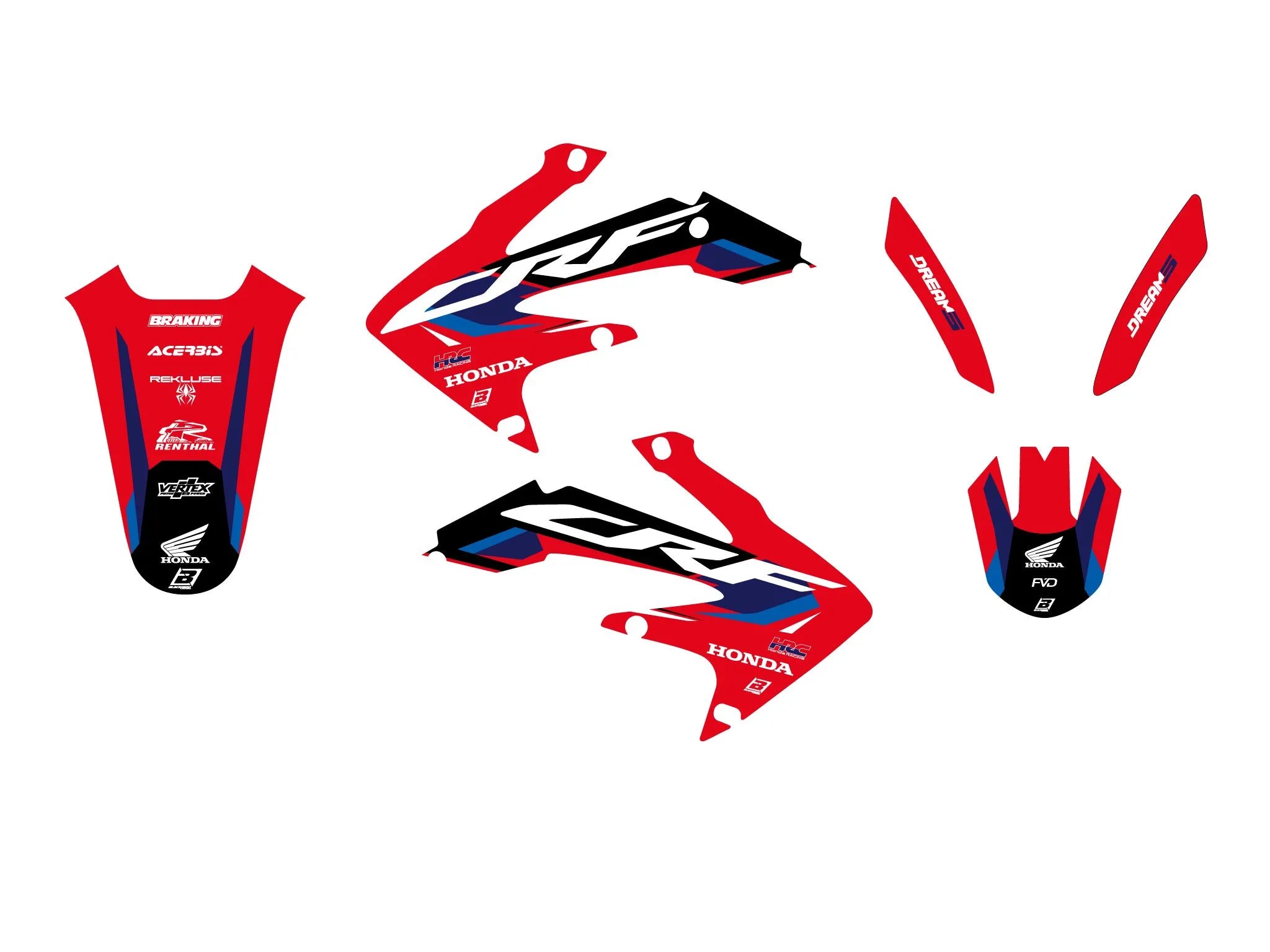 Blackbird Racing Dream 5 Graphic Kit For Honda