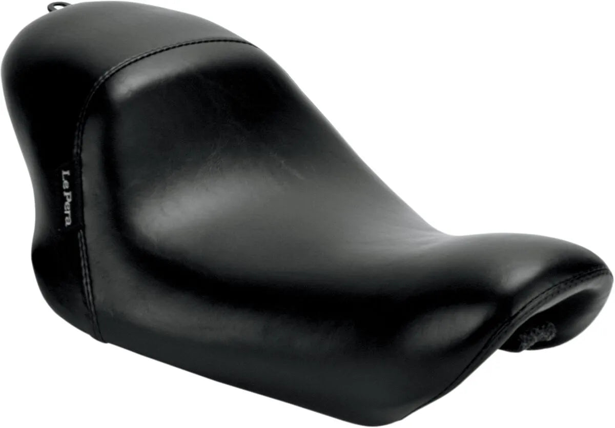 Le Pera Bare Bones Solo Seat - Black Vinyl - For Harley Davidson