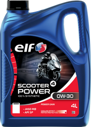 ELF Scooter 4 Power Synthetic Engine Oil 0W-30 4L for Scooters