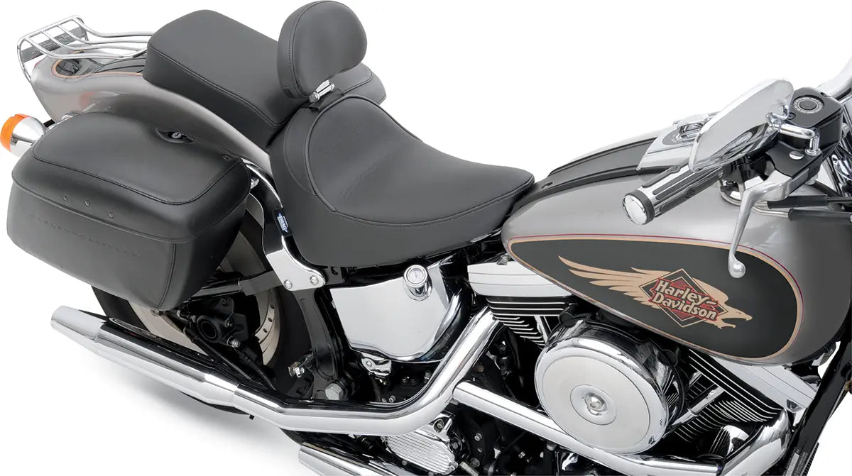Drag Specialties Backrest Compatible Solo Seat - For Harley Davidson