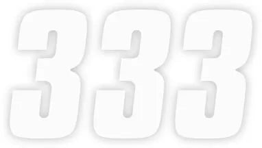 Factory Effex Number Stickers - White 7" (18 Cm)