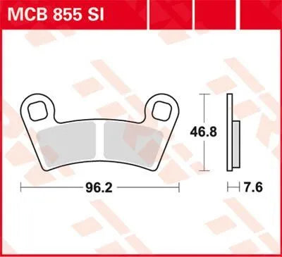 Trw Si Series Sintered Off-road Brake Pads - Front & Rear
