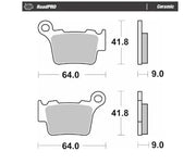 Moto-master Roadpro Ceramic Brake Pads For Motorcycles - Front