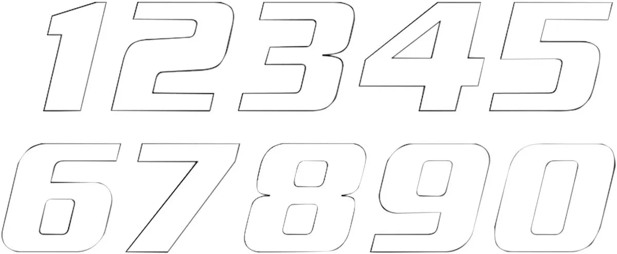 Blackbird Racing One Series Number 7 Plate Graphic 3-pack