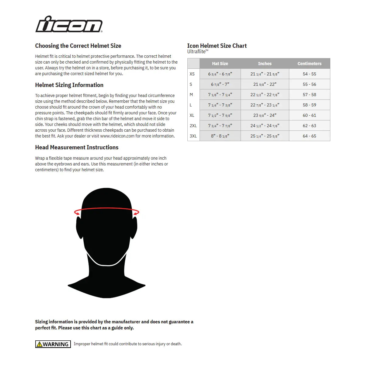 Icon Ultraflite Rizz Mips Helmet - Full Face Protection