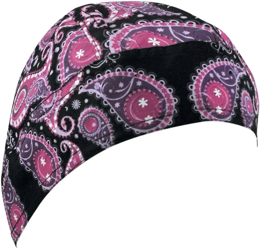 Zan Headgear Flydanna Head Wrap Purple Paisley