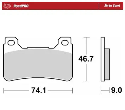 Moto-Master RoadPro Sinter Sport Front Brake Pads