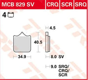 Trw Crq Series Carbon Race Brake Pads For Front Calipers - Front