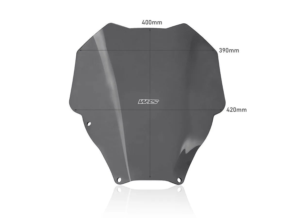 Wrs Scooter Windscreen - Dark Smoke, 15.75"