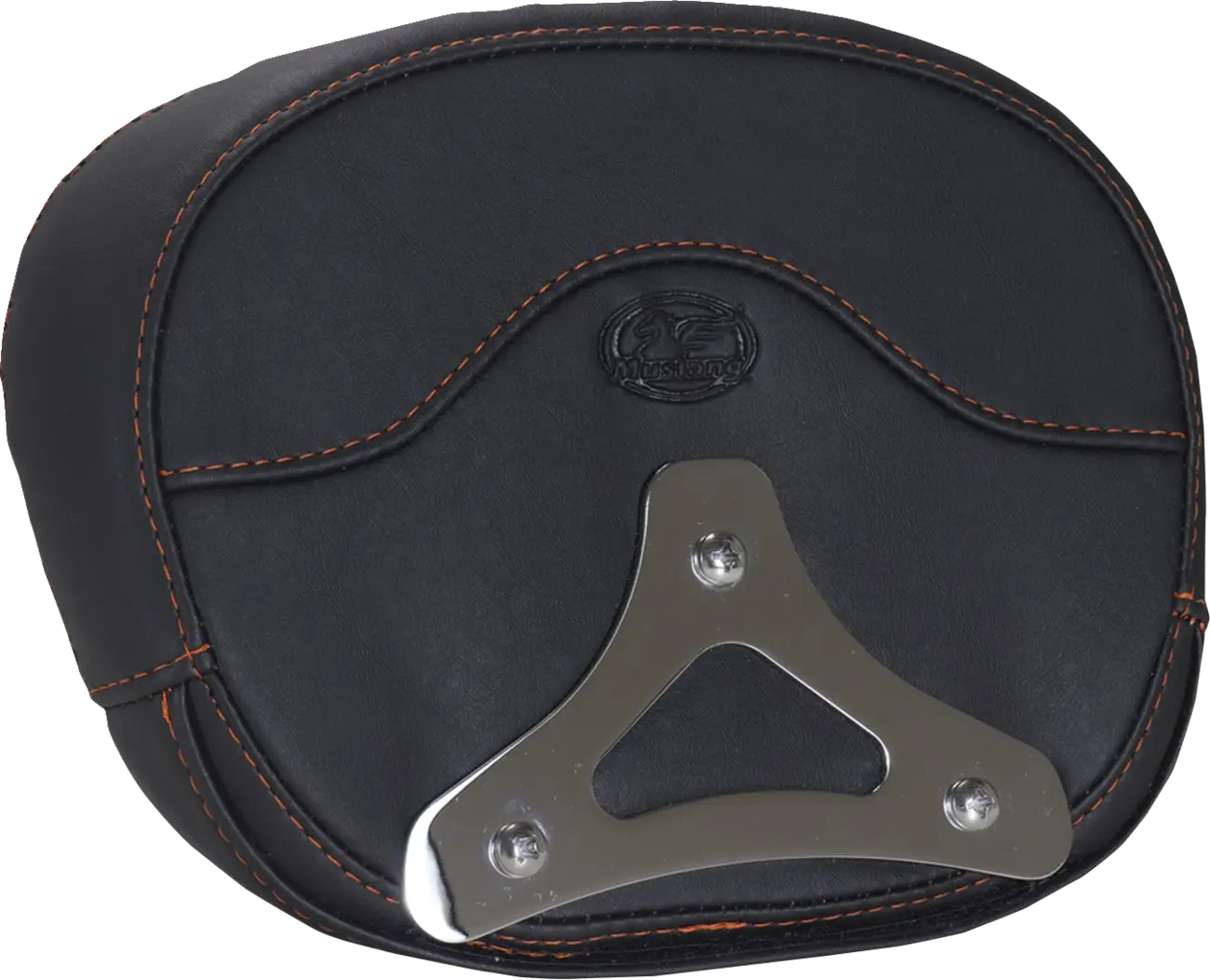 Mustang Deluxe Sissy Bar Pad - Carbon Fiber Inlay