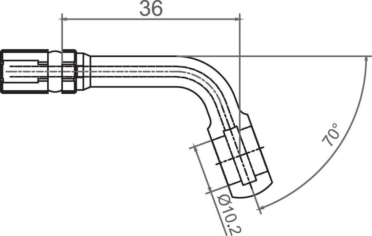Trw Banjo Varioflex Fitting With 70° Bend